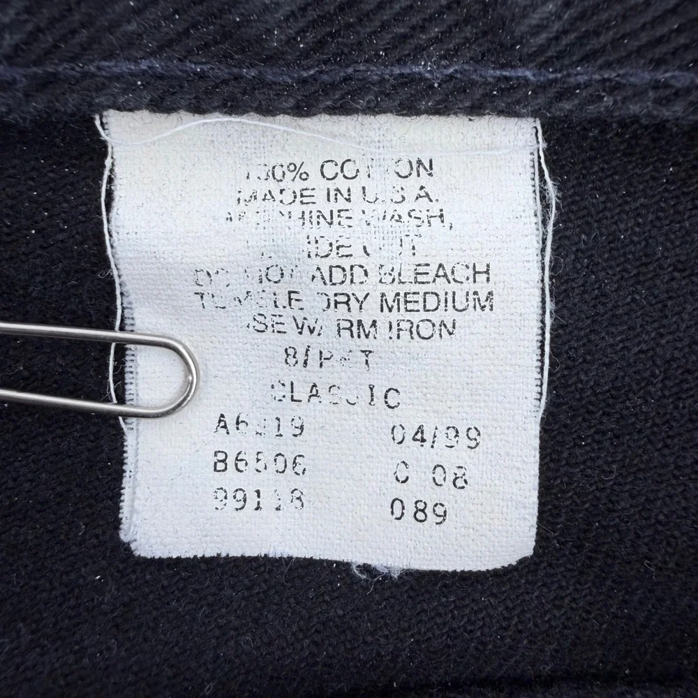 Harley-Davidson Jeans Women 8 PET Black Classic Straight High Rise Vintage 90s